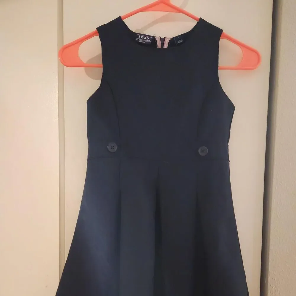Izod Navy Catholic Parochial School Uniform Dress Sz 6